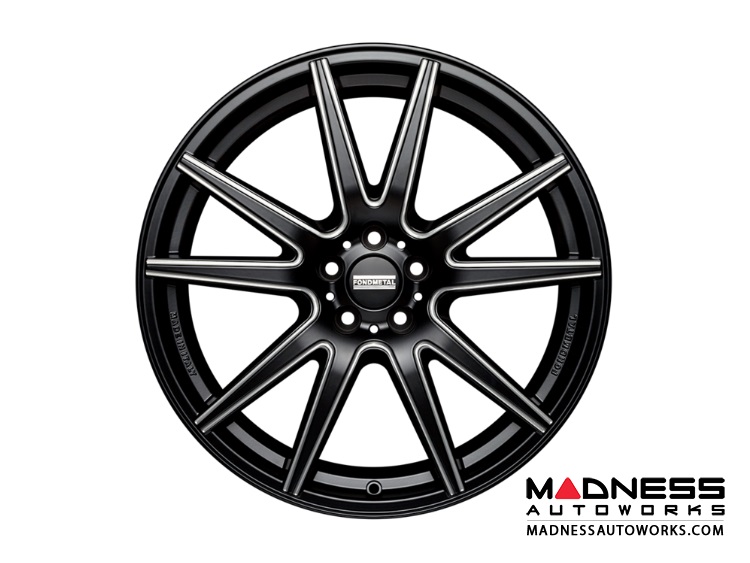 Infiniti G37 Coupe Custom Wheels by Fondmetal - Black Milled